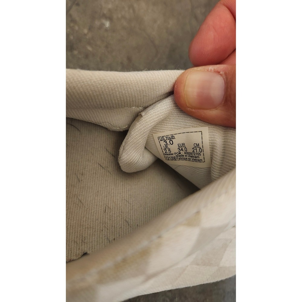 Vans Doheny White Checker Skate Shoes Youth Kids US 3.0 Classic Low‎ Top - Picture 7 of 8